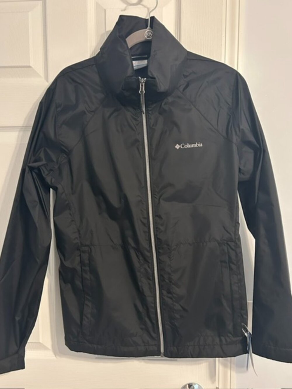 Columbia Black Omni Shield Switchback IV Hooded Rain Coat XL